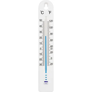 Yleislämpömittari (-30 - +50°C), 17 cm, valkoinen