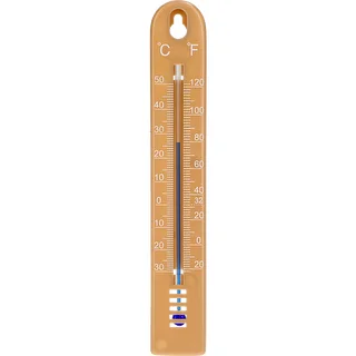 Yleislämpömittari (-30 - +50°C), 17 cm, vaaleanruskea