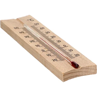 Puinen huonelämpömittari (-20 - +50°C), vaaleanruskea, 15 cm – photo 4