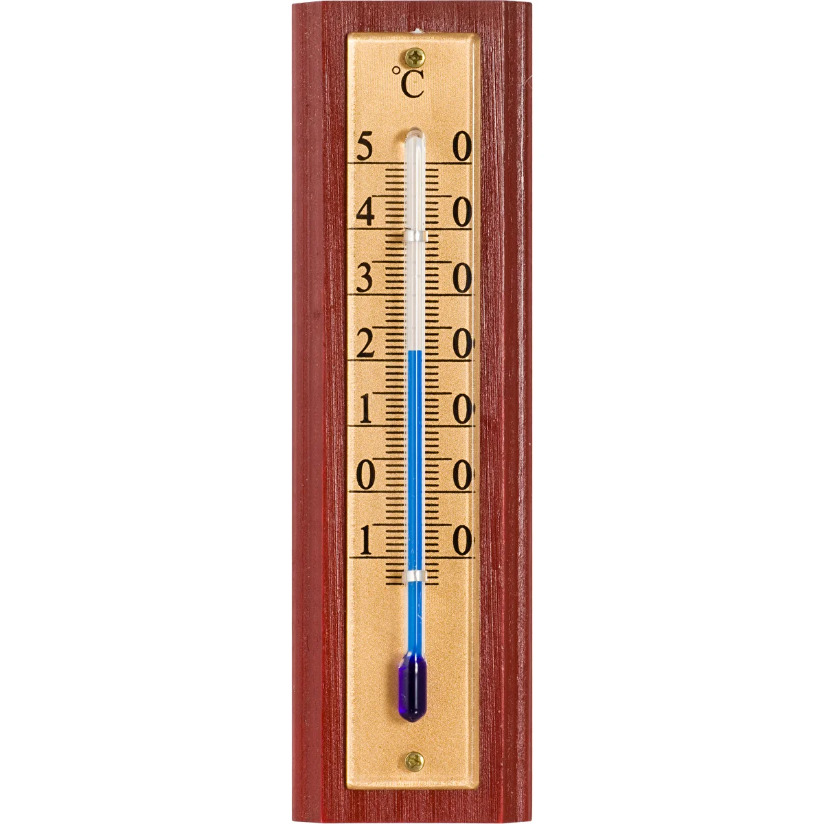 Huonelämpömittari kultaisella asteikolla (-10°C - +50°C) 12cm