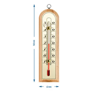 Huonelämpömittari kultaisella asteikolla (-10°C - +50°C) 16cm – photo 2