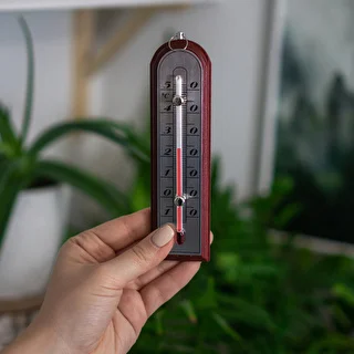 Huonelämpömittari hopeisella asteikolla (-10°C - +50°C) 16cm mix – photo 4