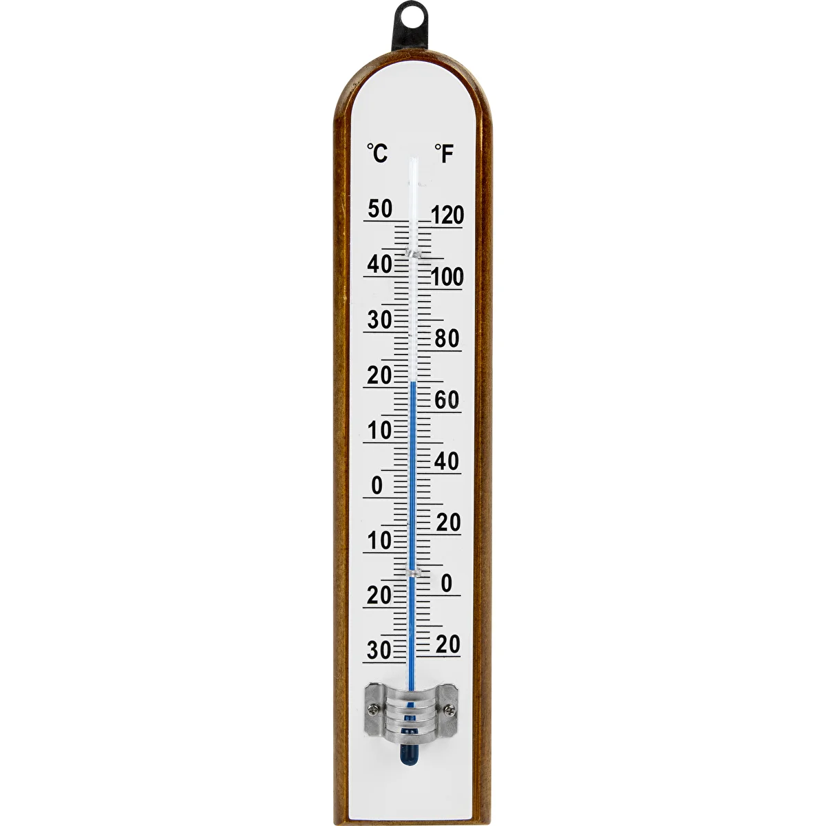 Huonelämpömittari valkoisella asteikolla (-30°C - +50°C) 20cm