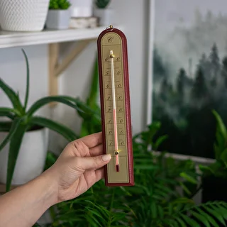 Huonelämpömittari kultaisella asteikolla (-10°C - +60°C) 28cm mix – photo 6