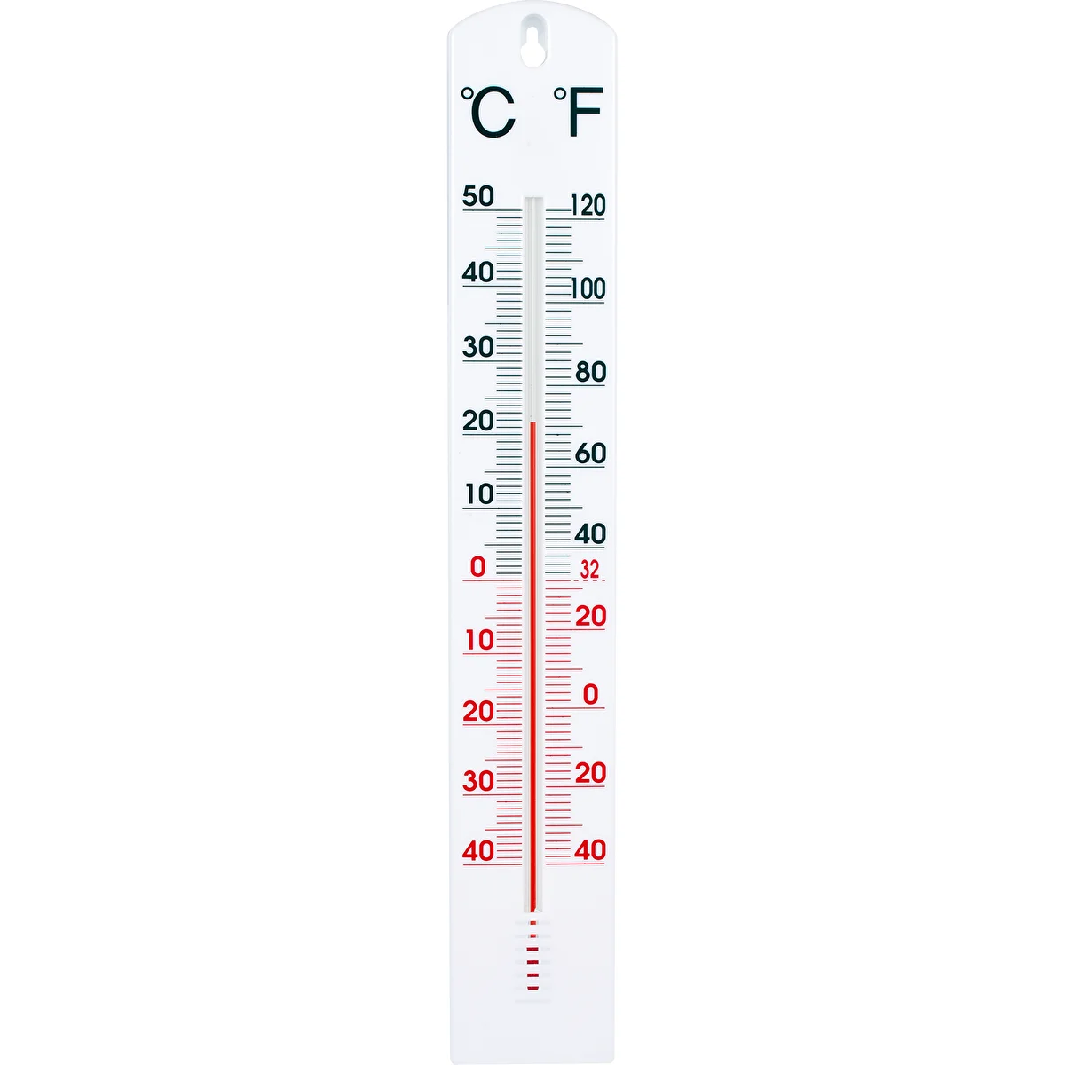 Yleislämpömittari valkoinen (-40°C - +50°C) 40cm