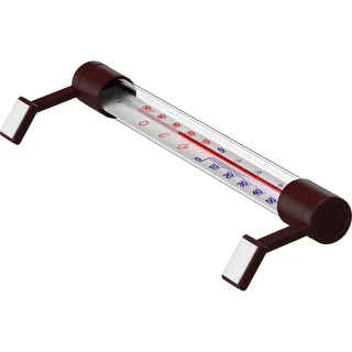 Ruskea ulkolämpömittari (-50°C - +50°C) 22cm – photo 4