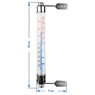 Ulkotermometri metallikehyksellä (-50°C - +50°C) 20cm – photo 2