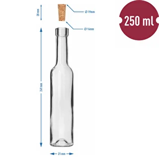BELISSIMO-pullo 250 ml, luonnonkorkilla, 1 kpl. – photo 5