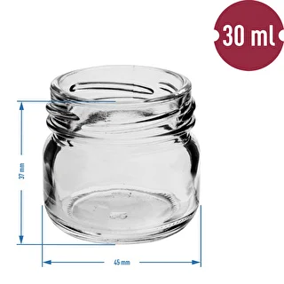 Twist-off purkki 30 ml värillisellä kannella fi 43 - 10 kpl – photo 4