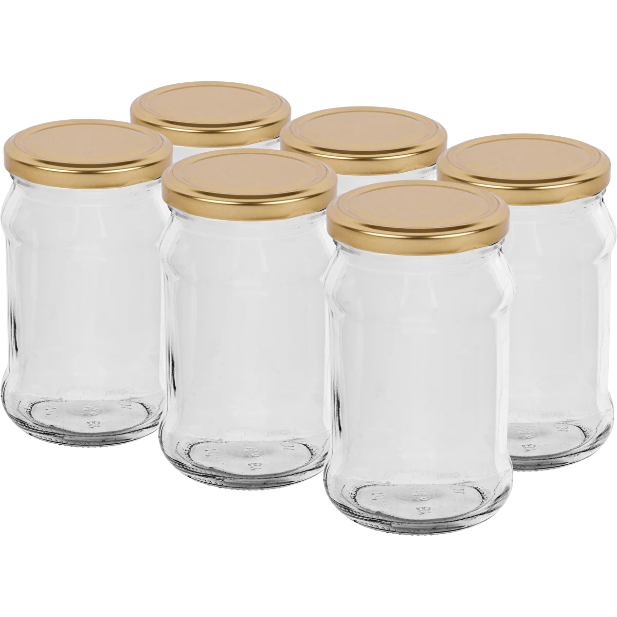 TO 300 ml purkki kultaisella kannella fi 66 - 6 kpl