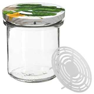 350 ml purkki kannella ja painolla - 6 kpl – photo 4