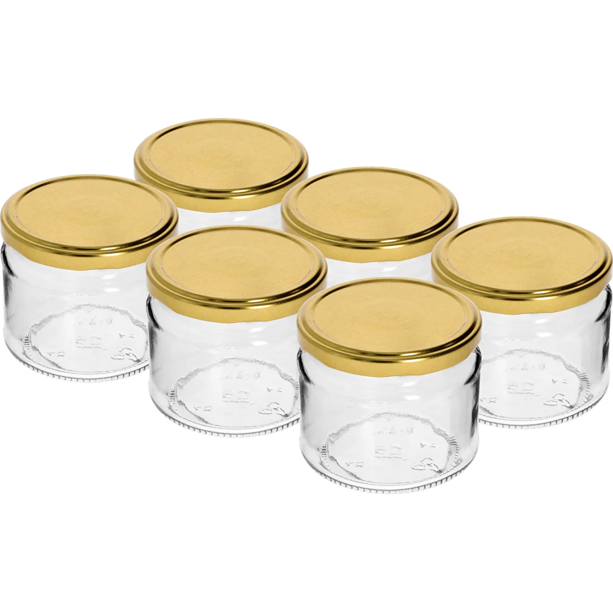 Matala purkki 330ml - kultaisella kannella fi 82/6, 6kpl.