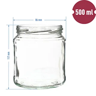 Purkki TO 500 ml kultaisella kannella fi82/6 - 6 kpl. – photo 6