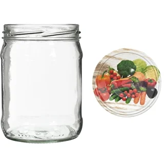 Twist off -purkki 500 ml värillisellä kannella fi82/6 - 6 kpl. – photo 9