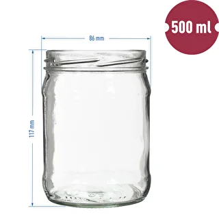 Twist off -purkki 500 ml värillisellä kannella fi82/6 - 6 kpl. – photo 2