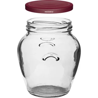 Amfora-purkki 580 ml (fi 82) viininpunaisella kannella 6 kpl – photo 3