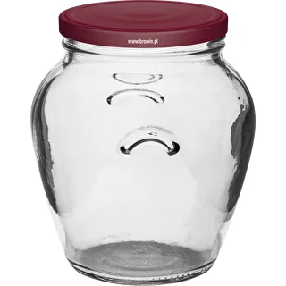 Amfora-purkki 580 ml (fi 82) viininpunaisella kannella 6 kpl – photo 2