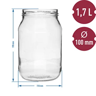 Purkki TO 1,7L fi 100 - 6 kpl – photo 5