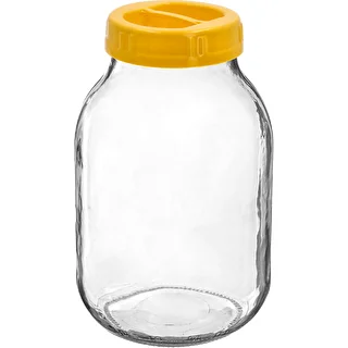 Twist-off-purkki 3 L ja muovikansi fi 100, kahvalla