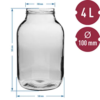 4L purkki mustalla kannella ø 100 – photo 6