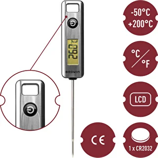 Elektroninen keittiölämpömittari, LCD (-50°C - +200°C) – photo 5