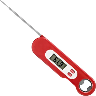 Elektroninen ruokatermometri taitettavalla anturilla (-50/+300℃), punainen – photo 3