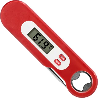 Elektroninen ruokatermometri taitettavalla anturilla (-50/+300℃), punainen – photo 2