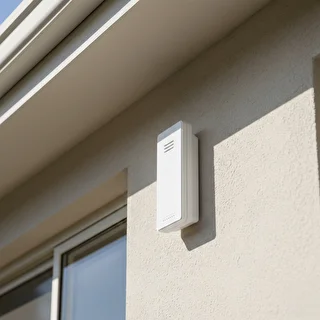 Soens-merkkinen elektroninen lämpömittari – ulkoanturilla, pyöreä, valkoinen – photo 9