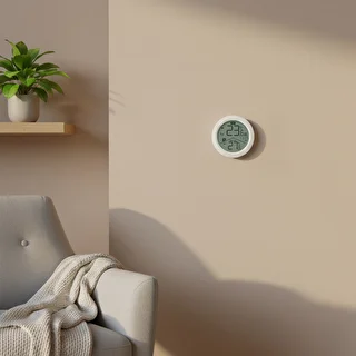 Soens-merkkinen elektroninen lämpömittari – ulkoanturilla, pyöreä, valkoinen – photo 8