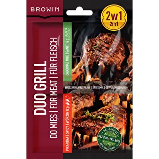 Duo Grill lihoille, 2 in 1 mausteseos, 2 x 12 g