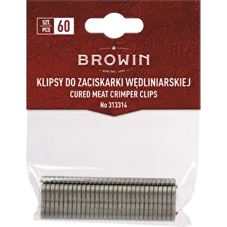 Leikkelepuristimen klipsit - 60 kpl.