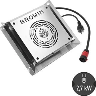 Puhaltimella varustettu lämmitysmoduuli, 2,7 kW - puutarhasavustimiin – photo 1
