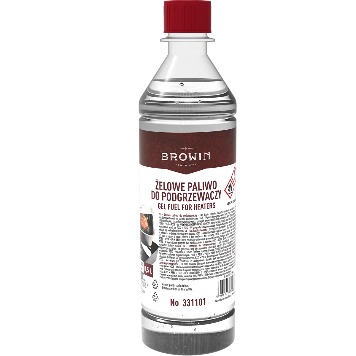 Geelimäinen polttoaine savustimen lämmittimille 0,5 L