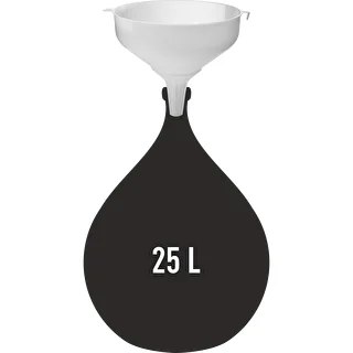 Valkoinen muovinen suppilo ø 25 cm – photo 2