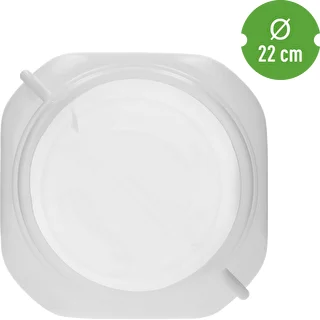 Neliömäinen astia 30 L, valkoinen, kahvoilla, Sterk – photo 5