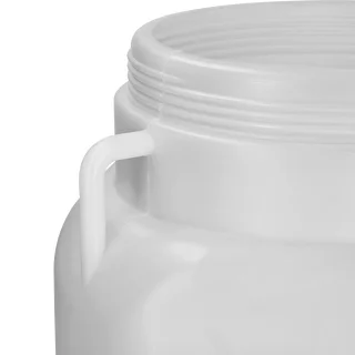 Neliömäinen astia 30 L, valkoinen, kahvoilla, Sterk – photo 7