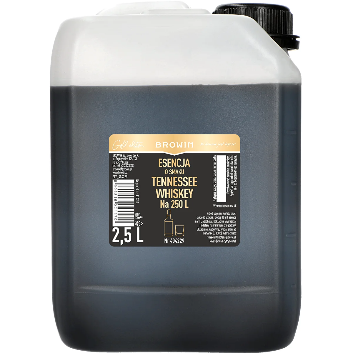 Tennessee Whiskey -makuesanssi 2,5 L, riittää 250 litraan valmista juomaa