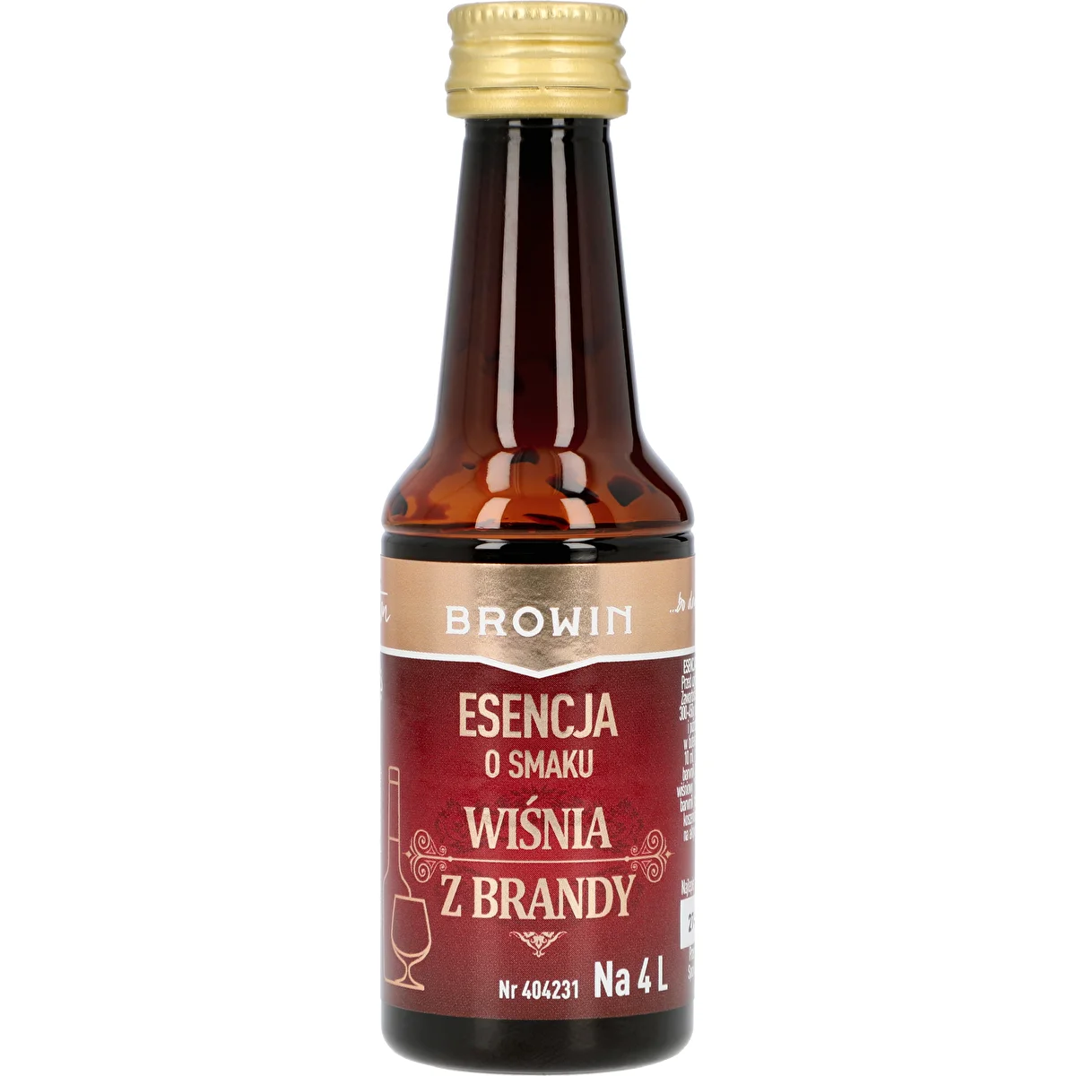 Kirsikka brandyllä -makuesanssi, 40 ml - 4 L:lle