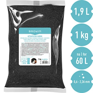 Activated Duo Carbon – kiviperäinen mineraali- ja kookospohjainen aktiivihiiliseos, 1 kg, riittää 60 litrille – photo 3