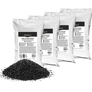 Kookospähkinäaktiivihiili 1 kg x 4 - setti