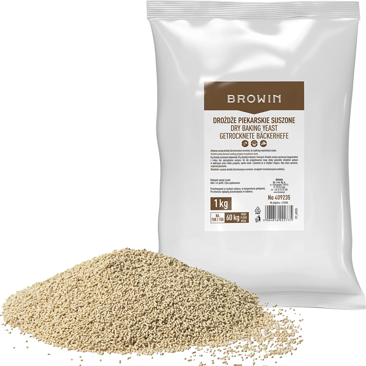 Kuivattu leipomohiiva, 1 kg