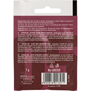 Viinihiiva Fermivin VR5, 7 g – photo 2