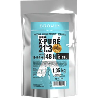 Turbo X-Pure 21,3% hiiva, 10 x 25 L, 1,35 kg