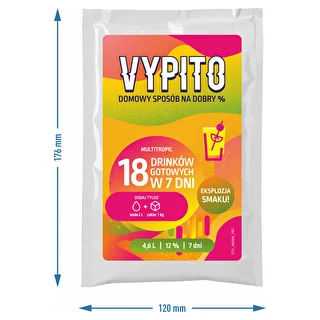 VYPITO 12%, annospussi 18 drinkkiä varten – Multitropic, 126g – photo 4