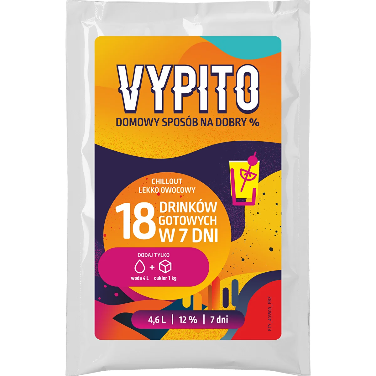 VYPITO 12%, pussi 18 juomalle - Chillout kevyesti hedelmäinen, 126 g