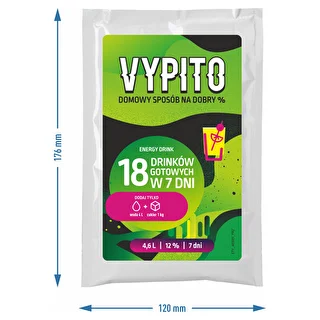 VYPITO 12%, pussi 18 juomalle - Energy drink, 126 g – photo 4