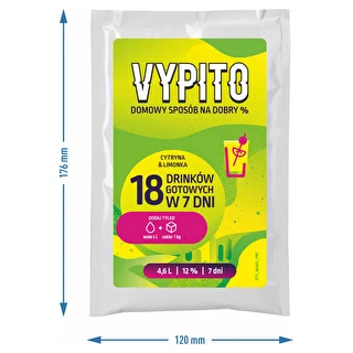 VYPITO 12%, pussi 18 juomalle - Sitruuna & lime, 126 g – photo 4