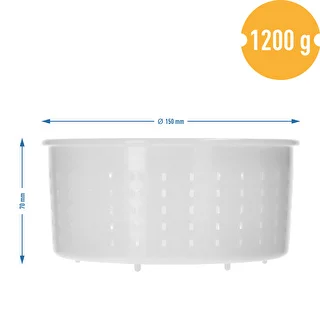 Pyöreä juustonvalmistusmuotti Ø15 x 7cm 1200 g:lle – photo 7