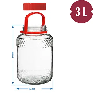 3 L purkki muovikannella – photo 6