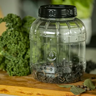 Särkymätön, monikäyttöinen purkki mustalla kannella, 3L – photo 10